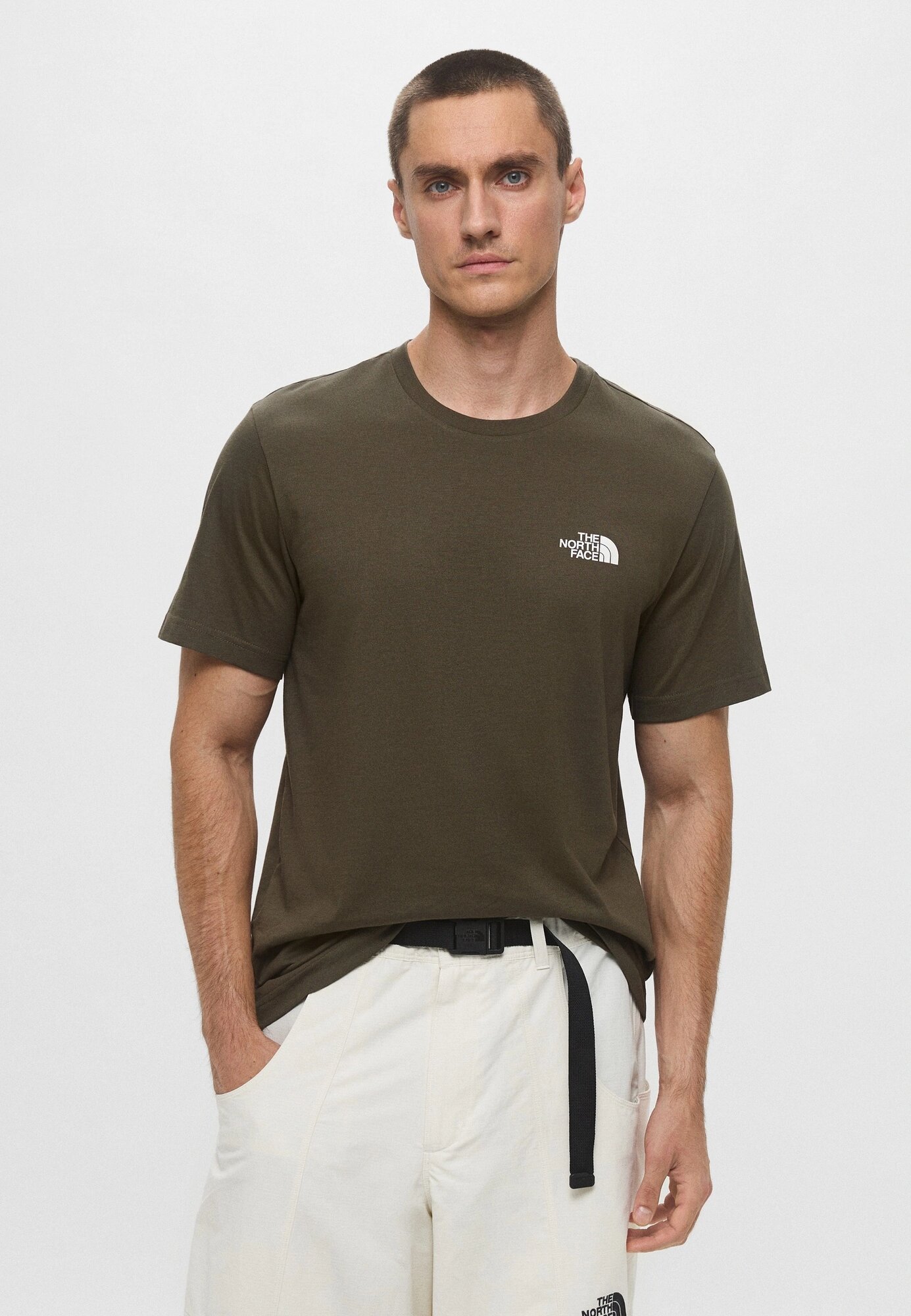 Футболка спортивная The North Face M SS SIMPLE DOME TEE, размер 48-50, хаки