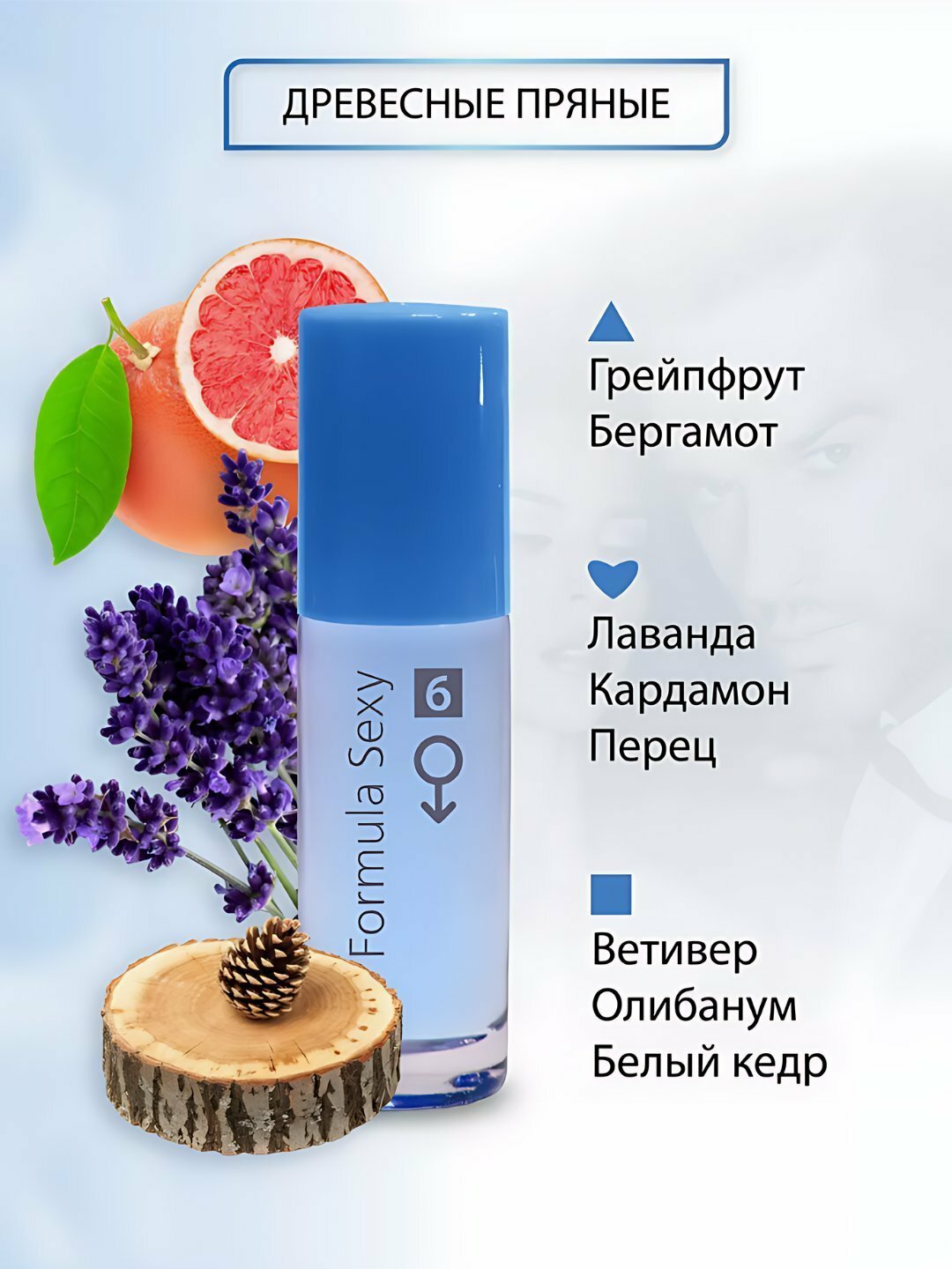 Мужская туалетная вода Formula Sexy, с феромонами, стойкий аромат, 30 мл