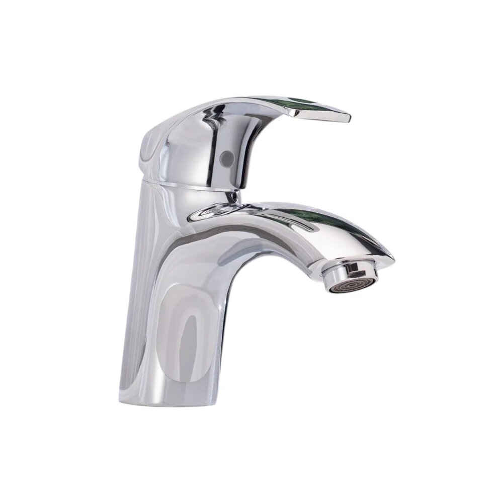 Смеситель для раковины BOOU B8174-1J хром глянцевый кран для ванной в раковину из латуни рычажный с керамическим картриджем