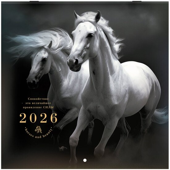 Календарь настенный Brauberg перекидной 2026 г  12 листов 285х285 см "Символ года" 116928