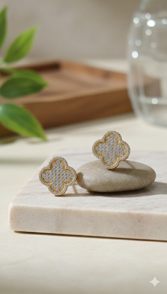 Серьги, Swarovski Zirconia