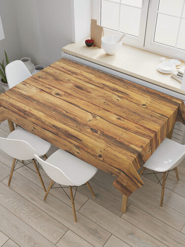 Изображение товара Скатерть прямоугольная JoyArty "Классический забор" из сатена, 120x145 см