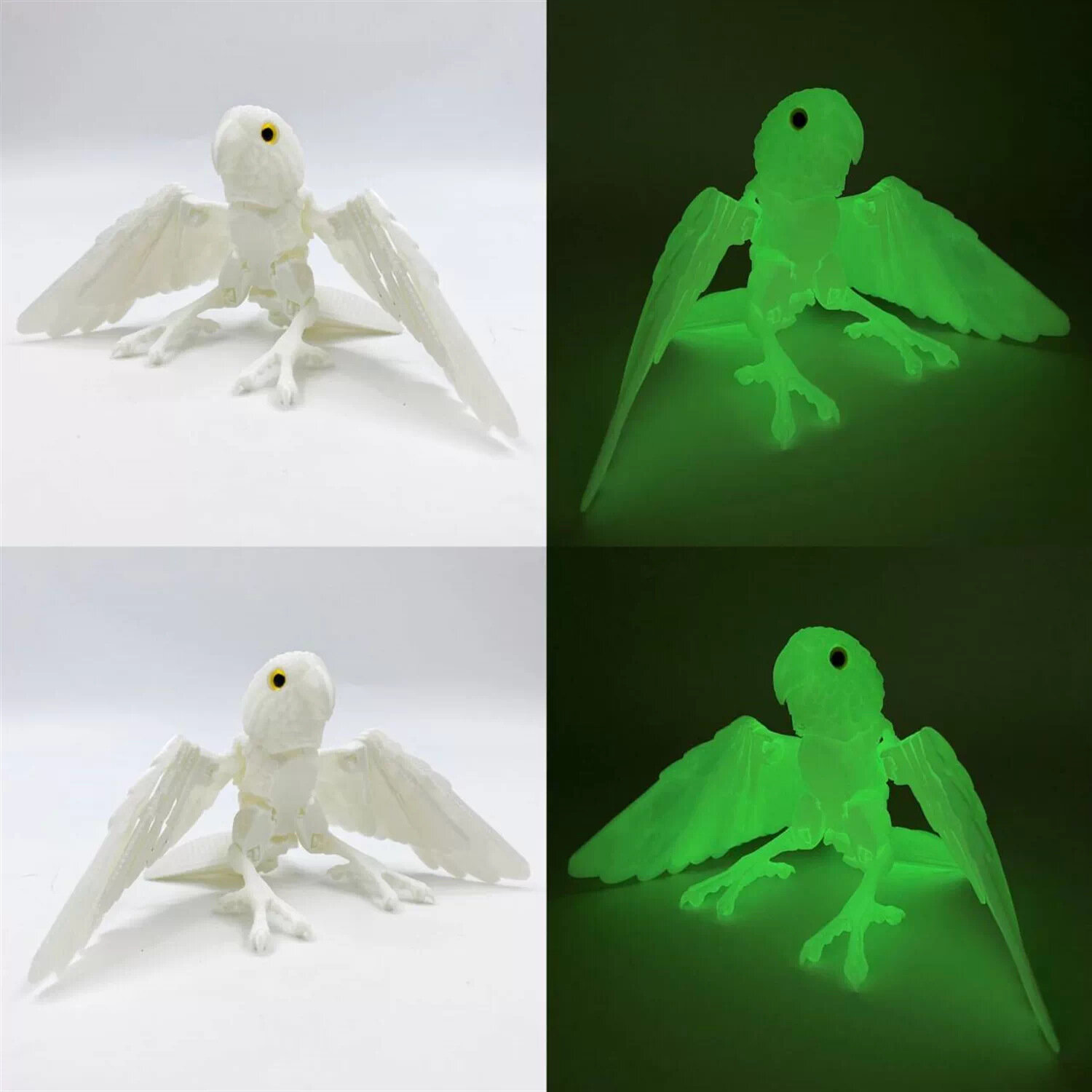 Трансграничный декоративный орнамент в виде попугая, напечатанный на 3D-принтере, креативный подарок в виде модели животного, фигурка-игрушка, декоративная птица для украшения интерьера.