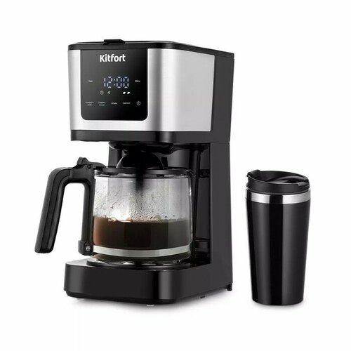 Кофеварка Kitfort КТ-7217 капсульная 900 Вт 125 л чёрно-серебристая 7999₽