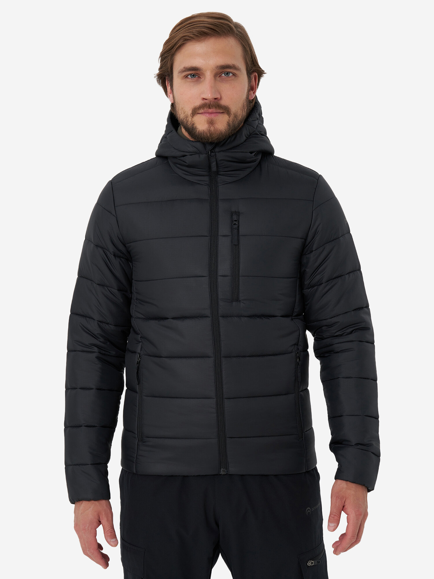 Куртка спортивная OUTVENTURE Hiking Men's Padded Jacket, размер 54, черный — фото 1