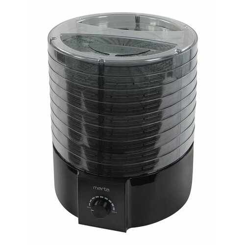 Дегидратор сушилка для овощей электросушилка MARTA MT-FD1889F 11 поддонов 9 основных 1 для пастилы 1 для ягод черный жемчуг 6068₽