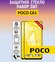 Комплект 2 в 1: Защитное полноэкранное стекло для POCO C61 ( 2 шт...
