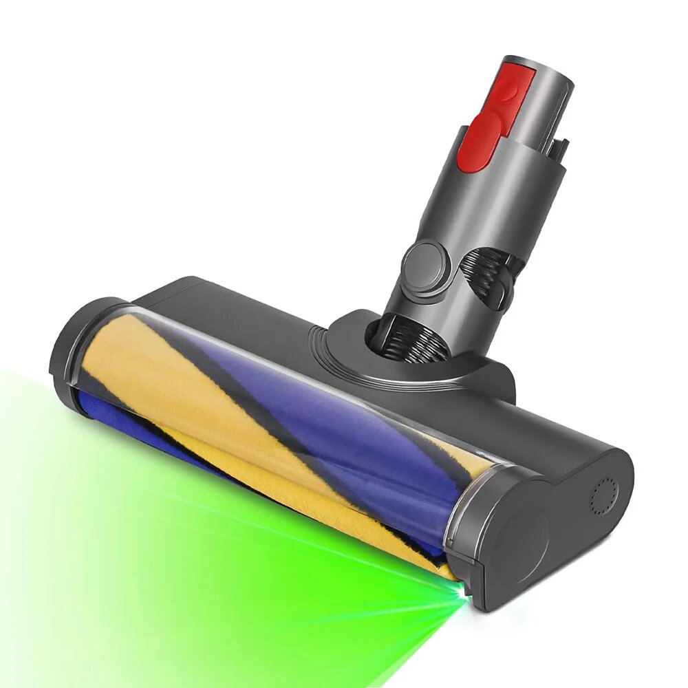 Лазерная щетка для Dyson V12 Detect Slim V10Slim, аксессуары, мягкая роликовая головка щетки, моторная головка с заменой зеленой пыли, V12slim V10slim