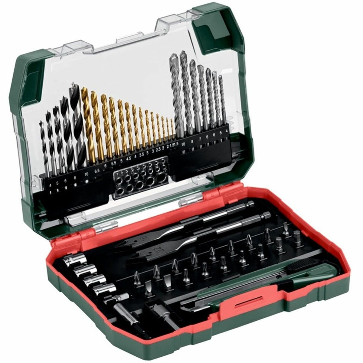 Набор оснастки 55 предметов в пластиковом кейсе METABO 626707000
