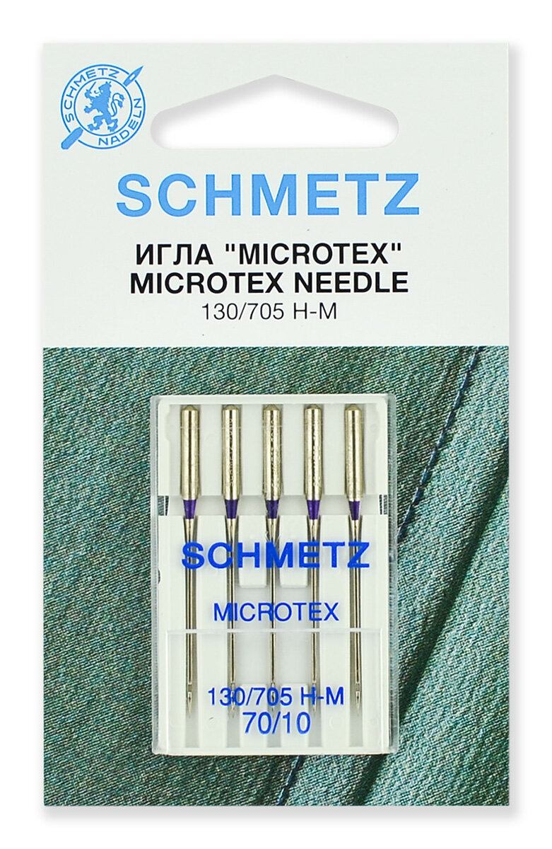 Иглы микротекс Schmetz 130/705 Н-M №70, 5 шт.