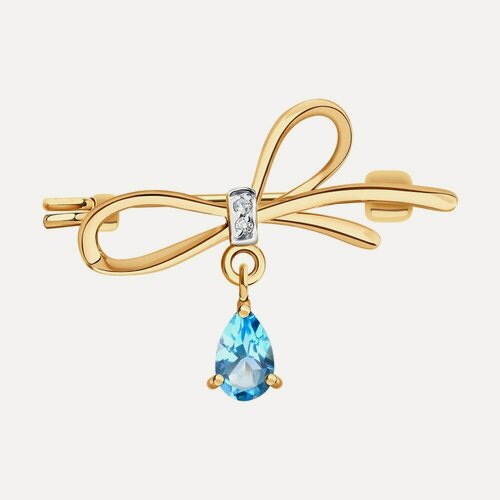 Изображение товара Брошь, красное золото, 585 проба