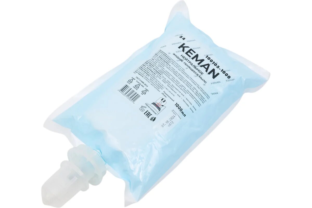 Keman кемаn Мыло-пена Нейтральное в картриджах S4 1000 мл арт 100105-1000 25632