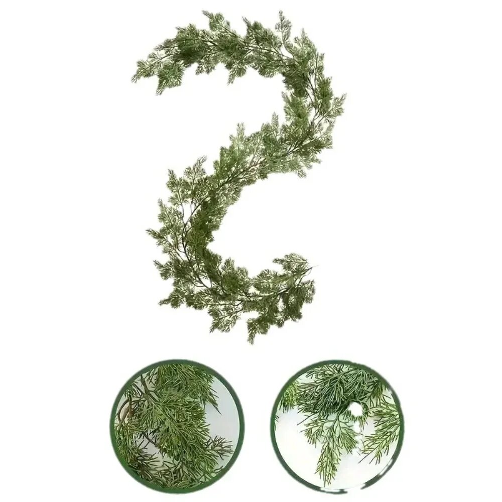 Искусственный венок из сосны 180/190 см зеленый 180cm