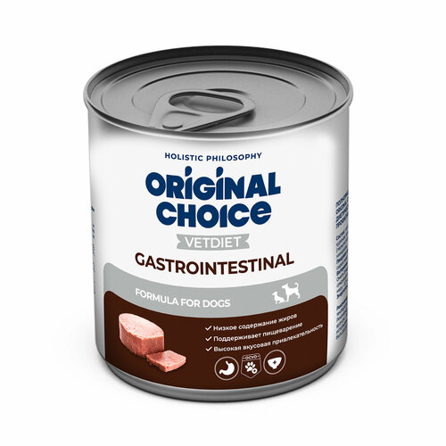 ORIGINAL CHOICE VETDIET Gastrointestinal 525 г диетическое полнорационное питание для собак профилактика болезней ЖКТ 1х6