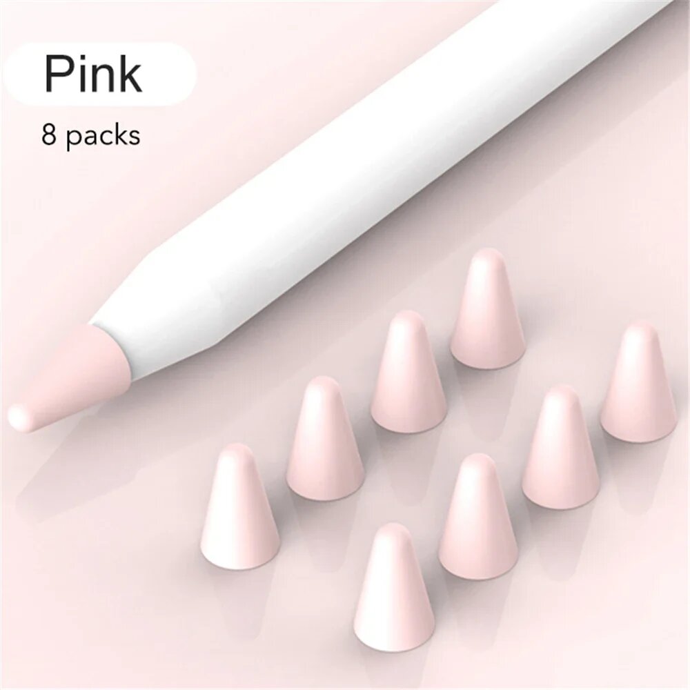 Силиконовые наконечники для Apple Pencil 1 2 (8 шт.), pink
