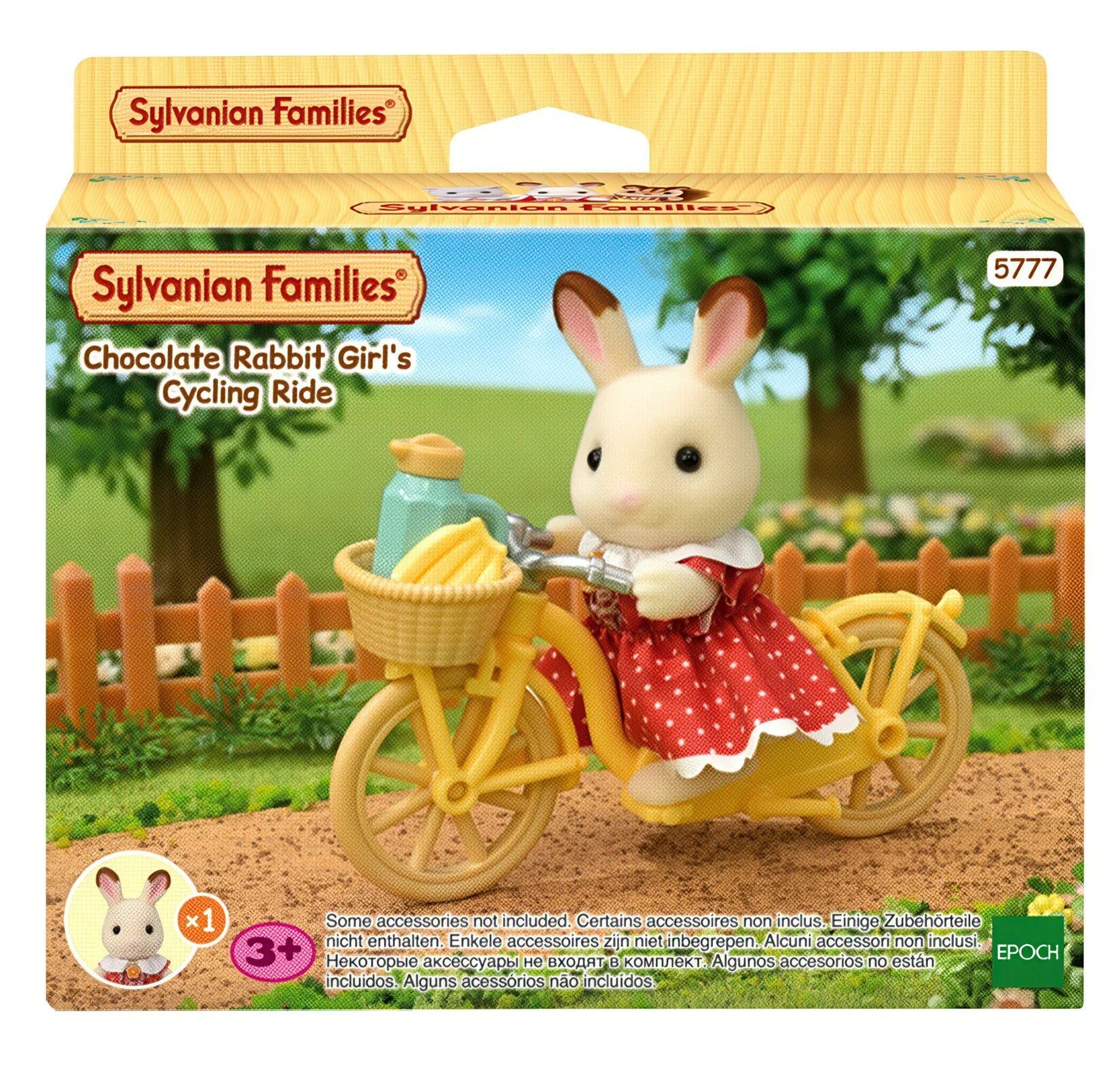 Sylvanian Families Набор игровой Прогулка шоколадной крольчихи на велосипеде