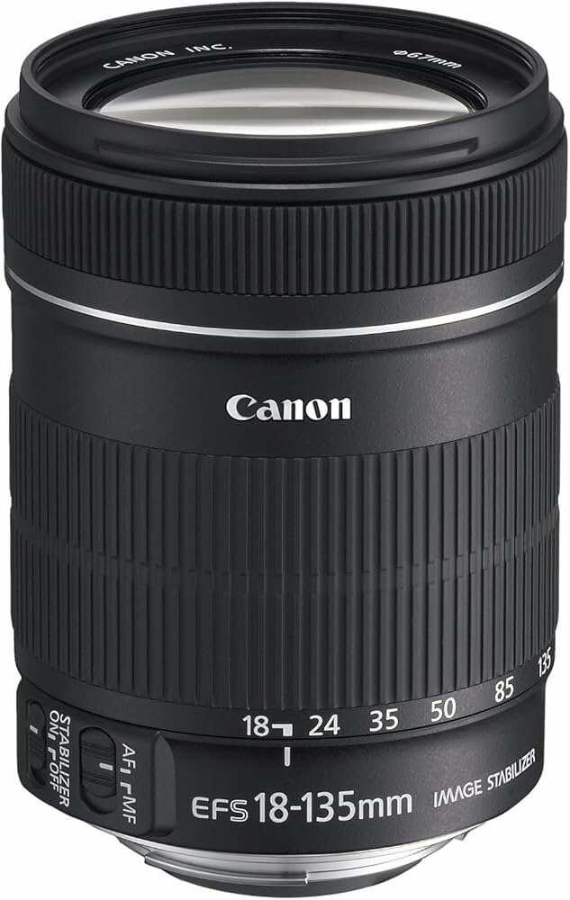 Объектив Canon EF-S 18-135mm f/3.5-5.6 IS, стандартный зум-объектив, стабилизатор, черный