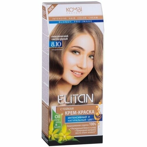 Крем-краска для волос Элитан New стойкая тон 810 классический светло-русый 395₽
