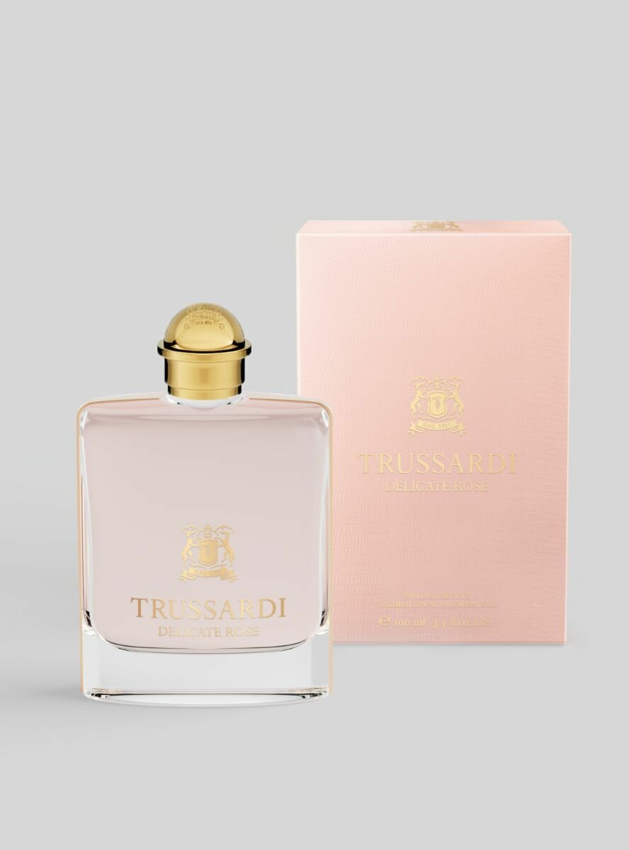TRUSSARDI Delicate Rose lady туалетная вода женская 100 мл edt / Духи женские Труссарди Деликат Роза парфюм цветочный