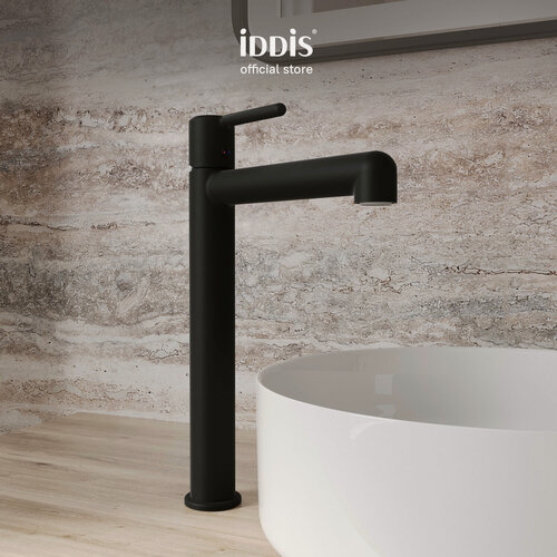 Изображение товара Cмеситель для раковины и умывальника IDDIS Aiger AIGBL01i01 настольный черный матовый
