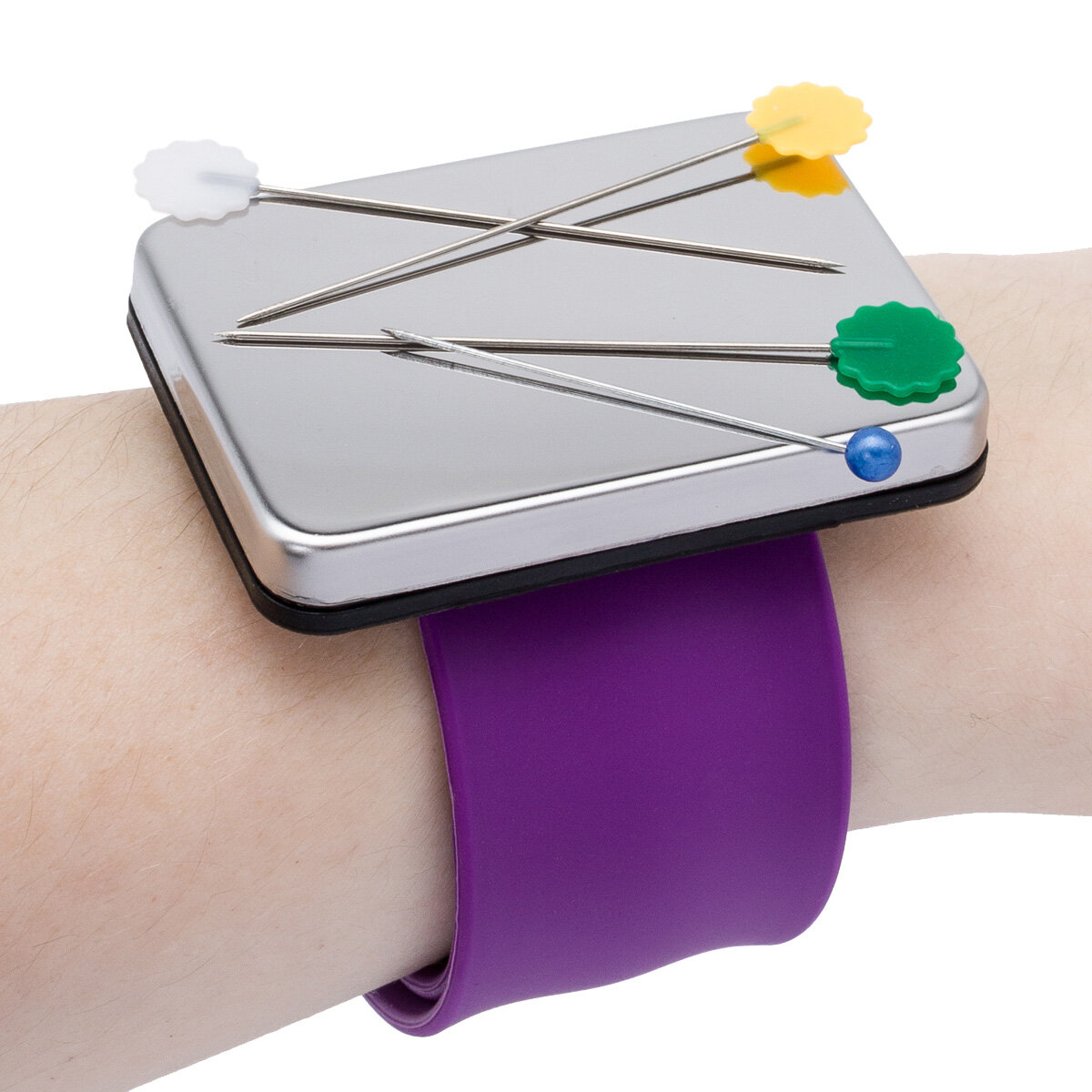 Игольница магнитная на руку 'Прямоугольник', 24 см, цвет фиолетовый, Айрис — фото 1