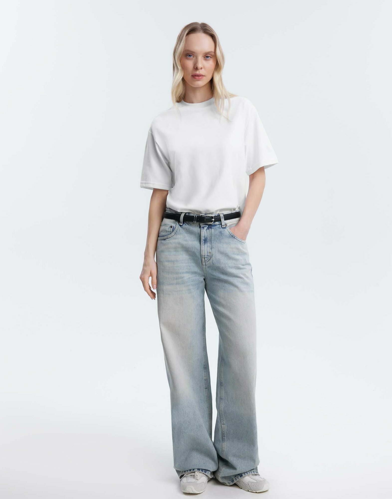 Джинсы классические Gloria Jeans, размер 40/164, синий