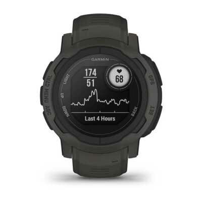 Умные часы Instinct 2 Graphite 010-02626-00 Экран 0.9" 176х176, Bluetooth, совместимость Android / iOS, цвет: корпус темно-серый, ремешок темно-серый, 52 гр, 010-02626-00