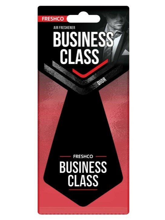 Ароматизатор автомобильный Freshco Business Class, по мотивам Dior, картон, 70х30х130 мм