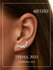 Серьги клаймберы MIESTILO, серебро, 925 проба, родирование, фиани...