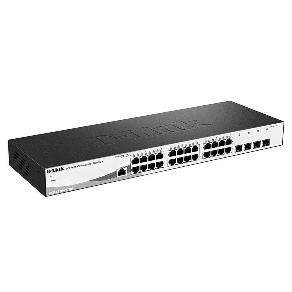 Коммутатор D-Link DGS-1210-28/ME/A2B Управляемый коммутатор 2 уровня с 24 портами 10/100/1000Base-T.