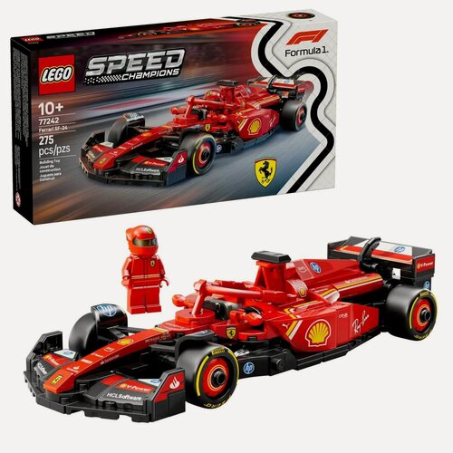 Изображение товара 77242 Пластиковый Конструктор Lego Speed Champions 77242 Ferrari SF-24 F1 Race Car Гоночный автомобиль Ferrari SF-24 F1