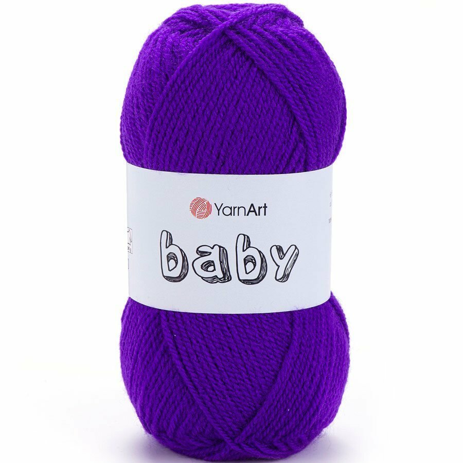 Пряжа Yarnart BABY 203 фиолет (5 мотков)