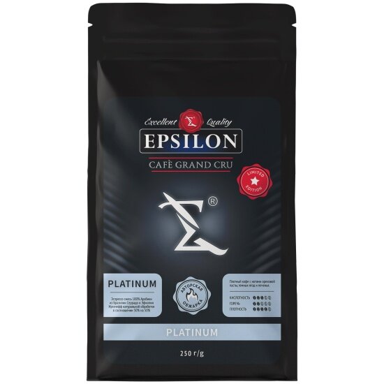 Кофе в зернах Epsilonpresso EPSILON PLATINUM 250 г