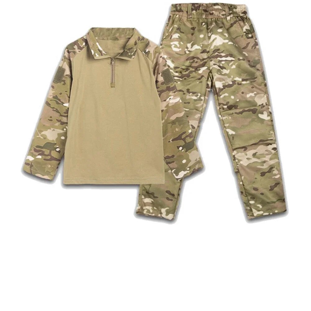 Камуфляжные костюмы NoEnName_Null для детей из полиэстера и хлопка, Shirt Pant, 150cm, Мужской