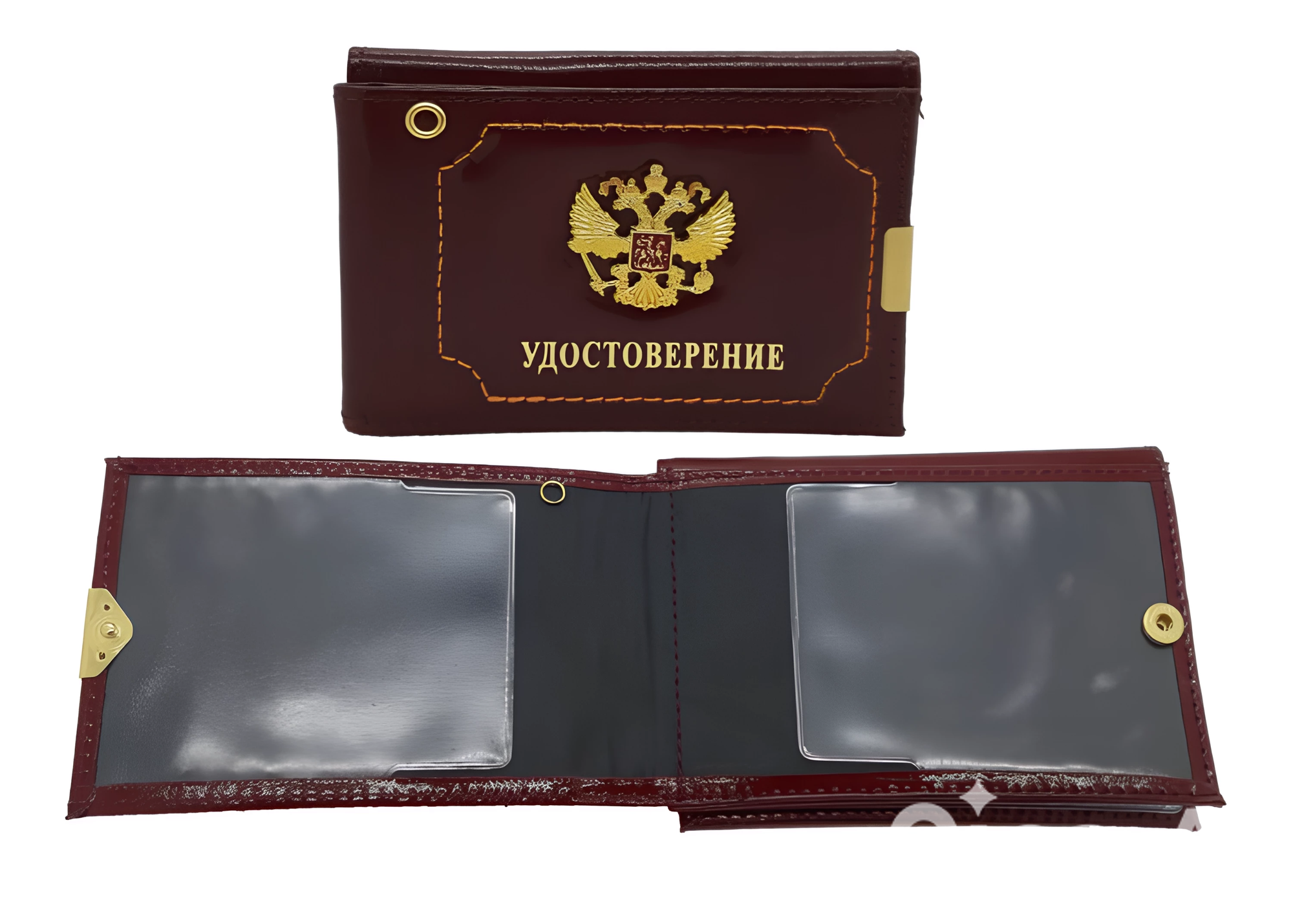 Обложка для удостоверения , бордовый