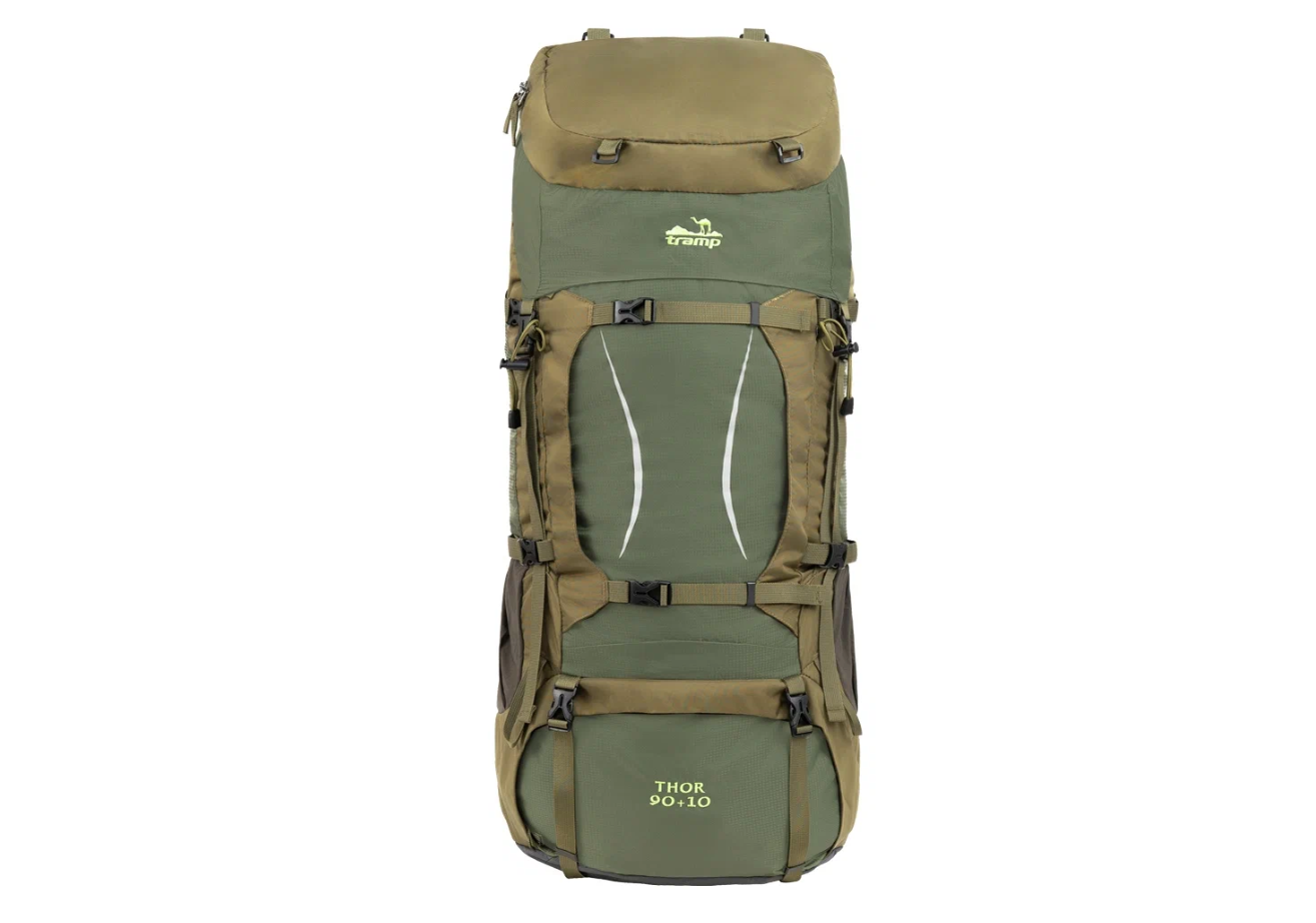 Рюкзак Tramp "Thor 90+10", туристический, TRP-053, объем 100 л, 93x35x30 см, оливковый