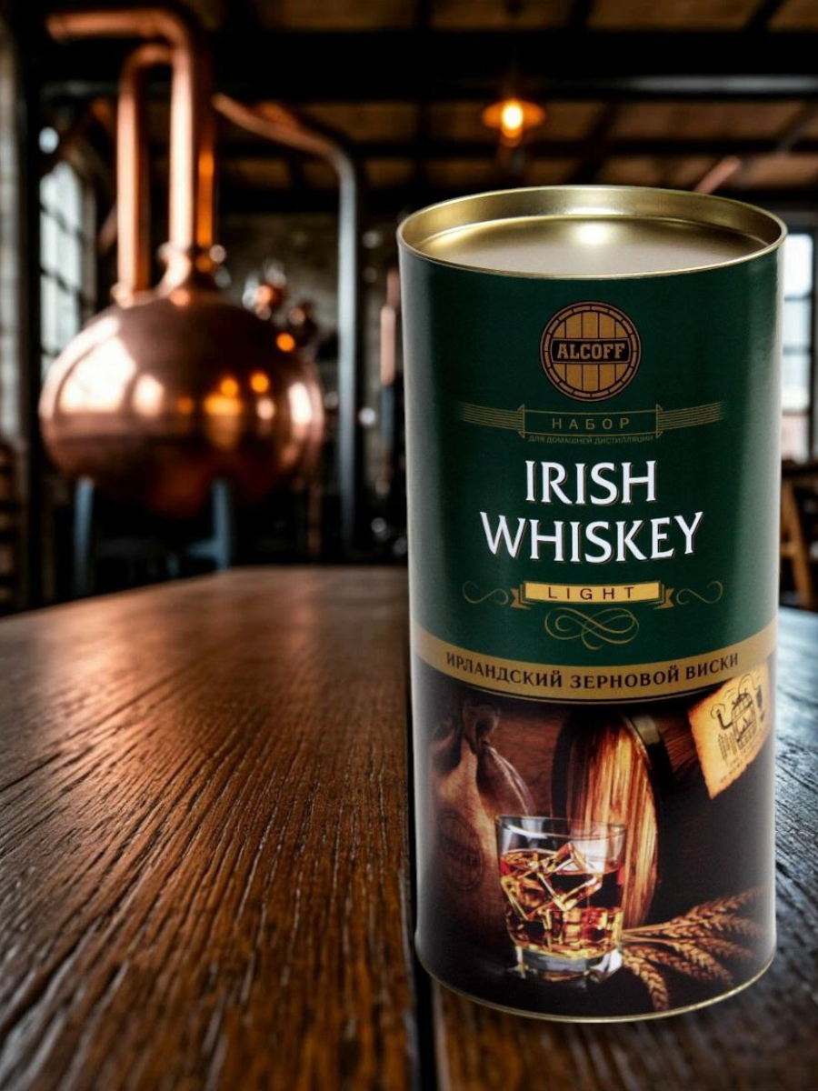 Солодовый концентрат для виски ALCOFF "IRISH WHISKEY" (Ирландский зерновой), набор, 3,2 кг