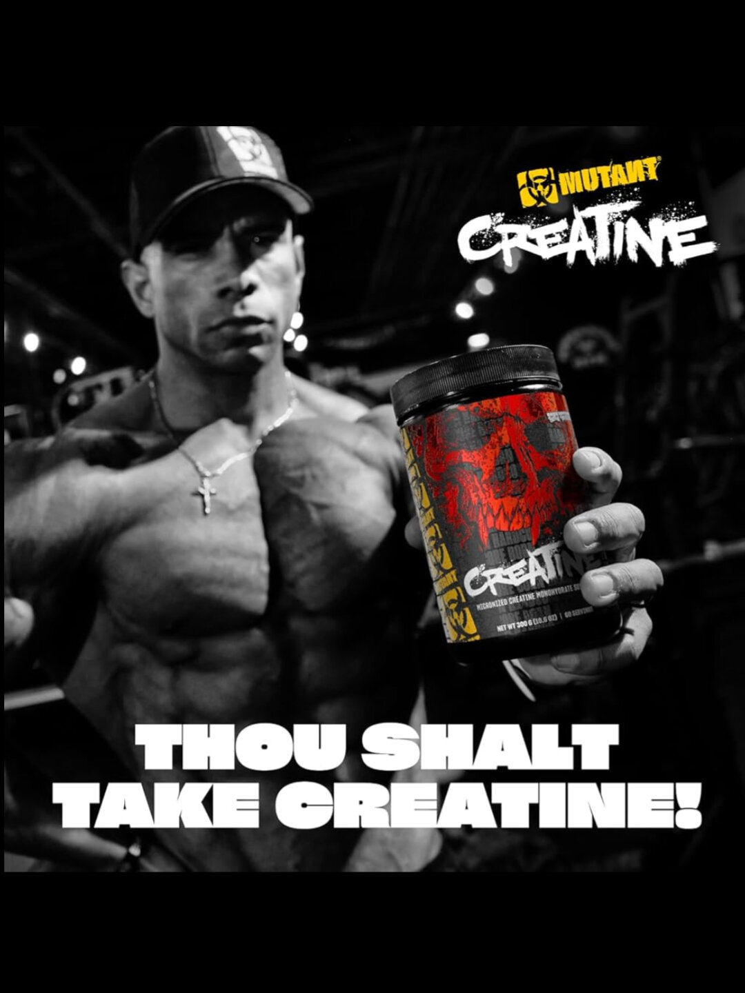 Mutant Creatine monohydrate 300g - креатин моногидрат от бренда мутант для сил и мощного роста — фото 1
