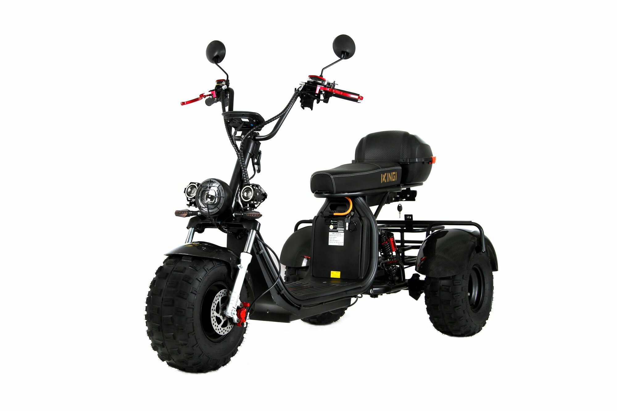 Электроскутер трицикл Ikin-gi X7 Trike 3000W, 60V/23AH (чёрный)