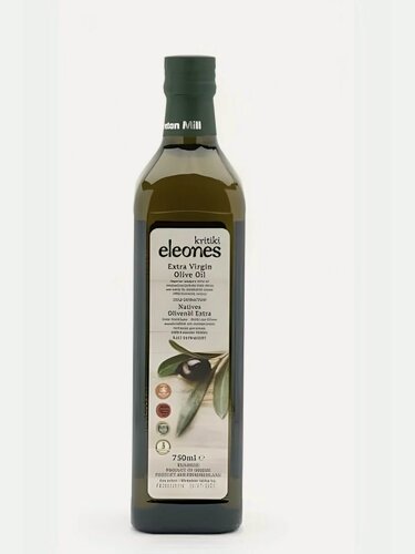 Изображение товара Масло оливковое Cretan Mill Eleones Extra Virgin, нерафинированное первого холодного отжима высшего сорта, Греция, 750 мл
