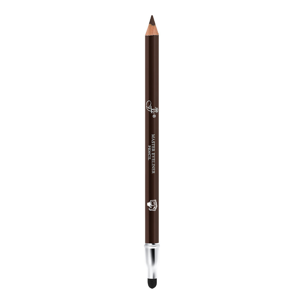 Карандаш для глаз Ffleur ES539 "Master pencil" D.Brown, с растушкой и точилкой — фото 1
