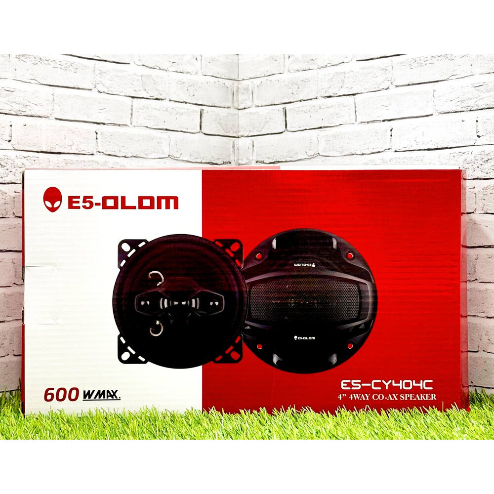 Колонки/ динамики автомобильные E5-OLOM (Е5-CY404C), радиус 10 см, 600W