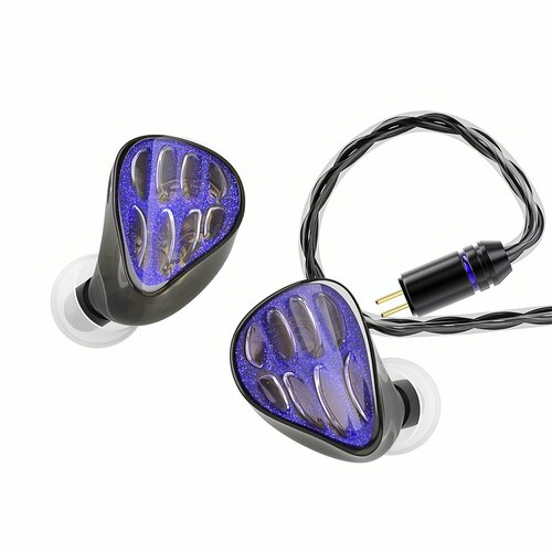 Проводные внутриканальные наушники QKZ x HBB Hades с микрофоном фиолетовые 1045400₽