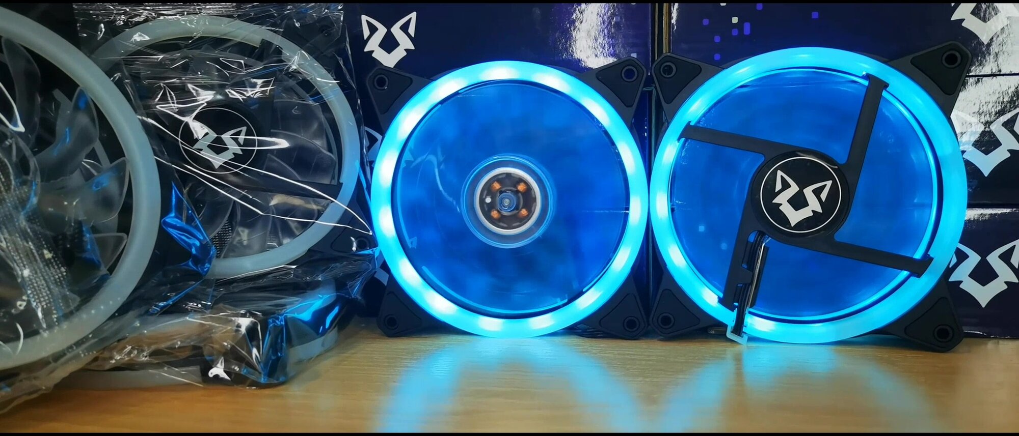 Вентилятор для корпуса компьютера *5 шт, RGB вентилятор для корпуса 120х120мм — фото 1