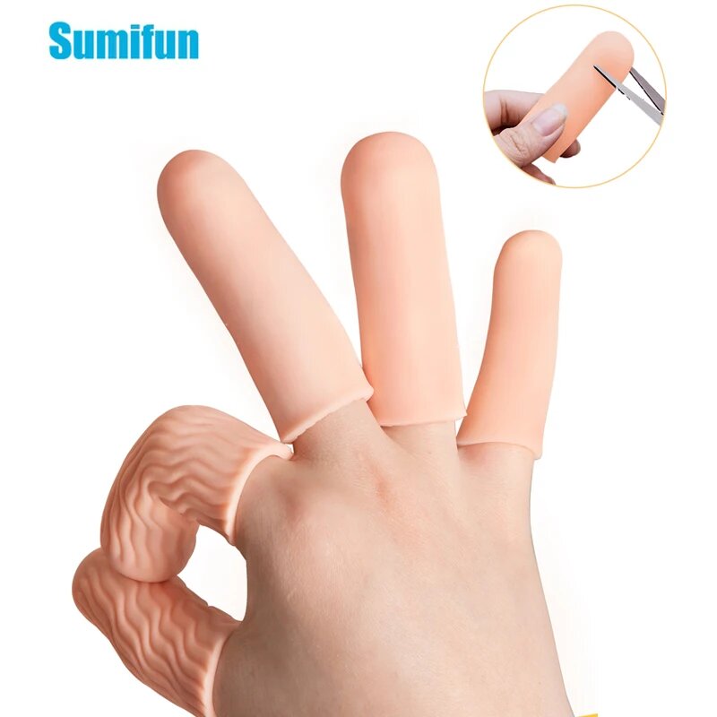 Sumifun силиконовые защитные чехлы для пальцев White Color
