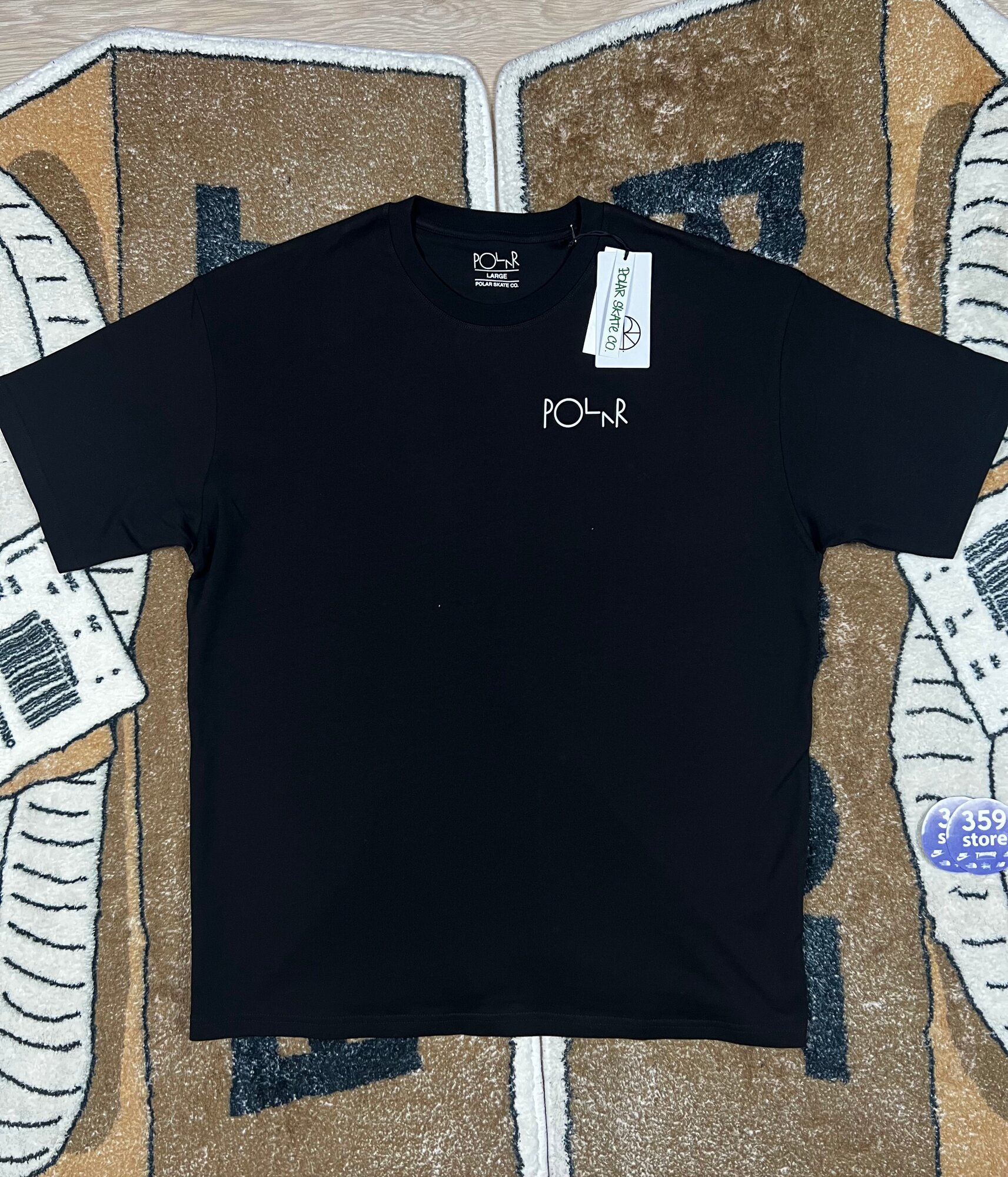 Футболка Polar Skate РOLAR CКAТЕ СО. TEE BLACK, размер M, черный
