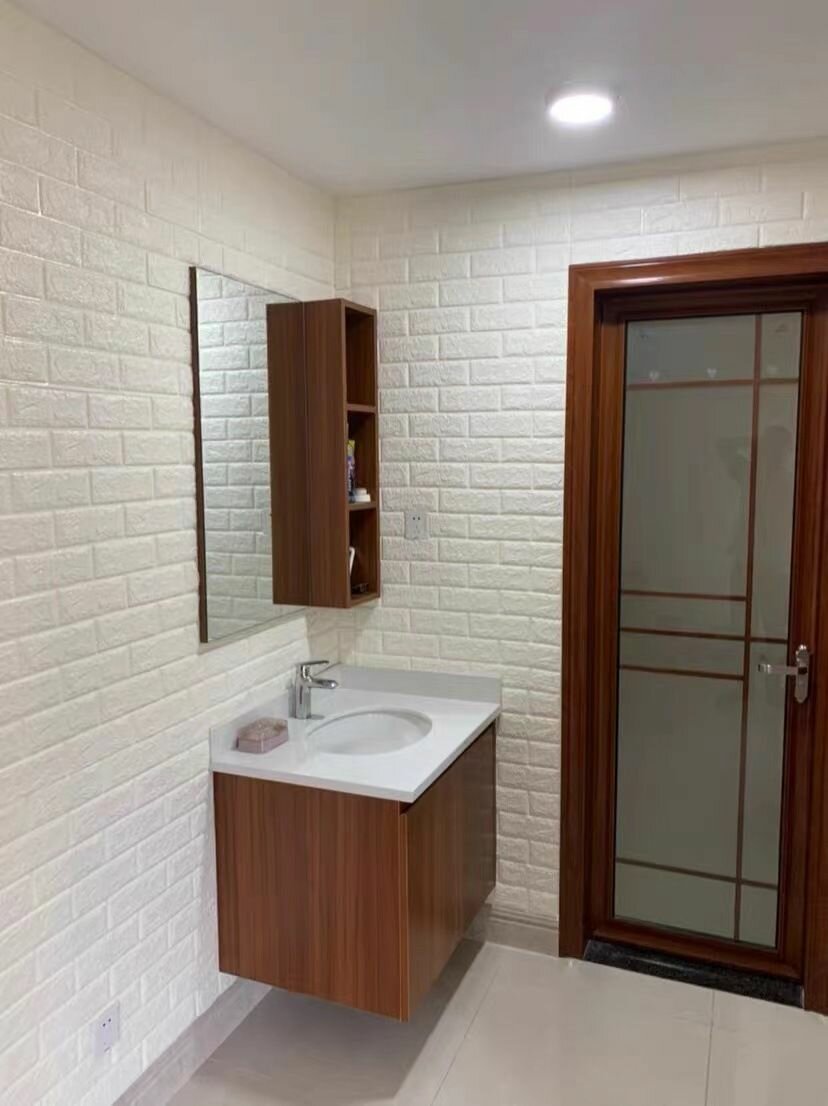 70x1000см Самоклеющаяся панель для стен ПВХ 3д для ванной, для кухни мягкая — фото 1