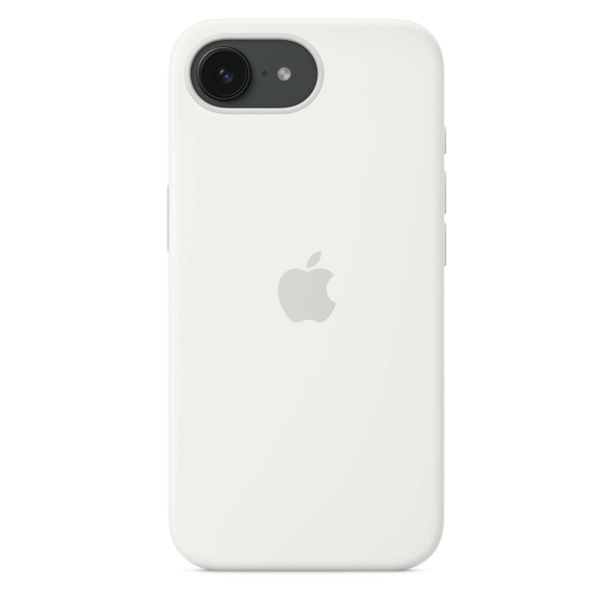 Чехол силиконовый MagSafe для iPhone 16e White, Silicone case MagSafe для айфон 16е - Белый — фото 1