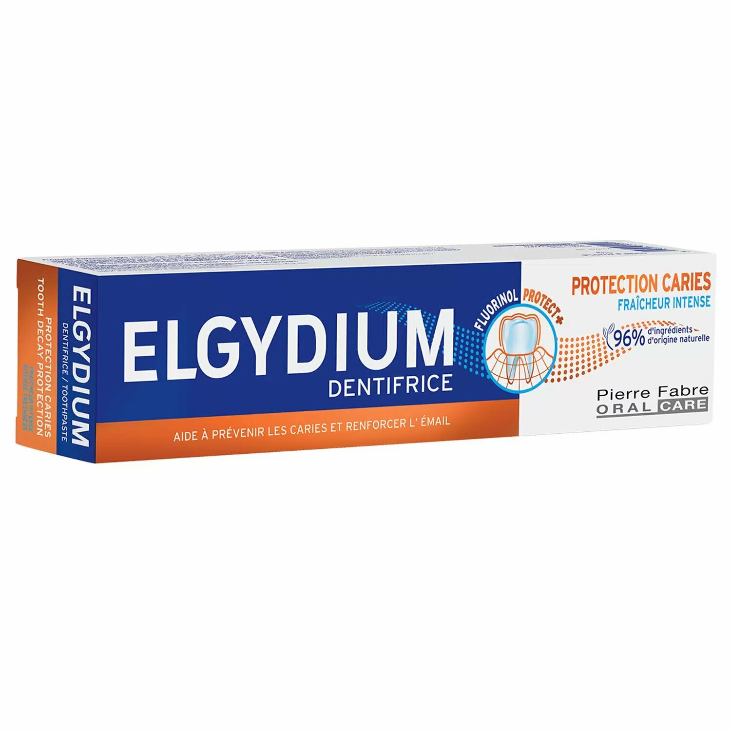 Зубная паста защита от кариеса Elgydium Protection Caries Intense Freshness 75 мл — фото 1