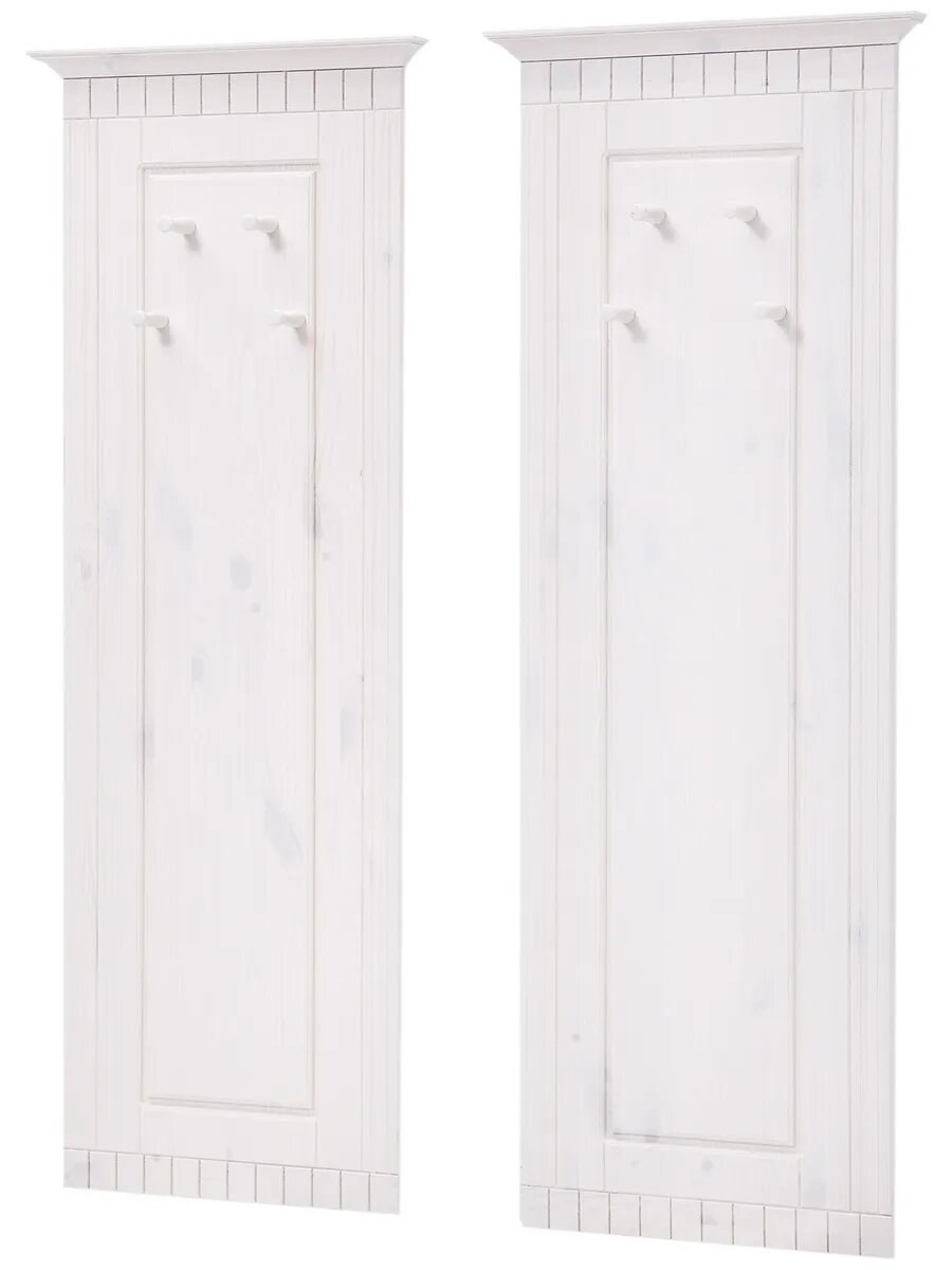 Вешалки настенные Неаполь для одежды из массива сосны 2 шт.